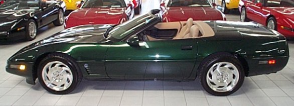 1996 Polo Green Corvette Convertible